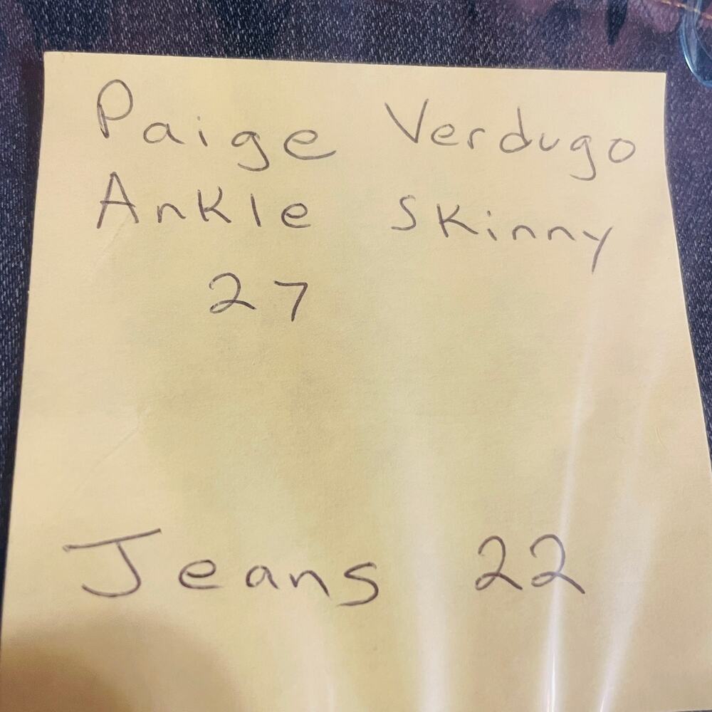 Paige Verdugo Ankle Stretch Medium Wash Blue Denim Skinny Jeans 27 - Picture 14 of 14